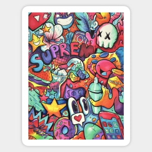 Doodle Art Work Stickers for Sale TeePublic